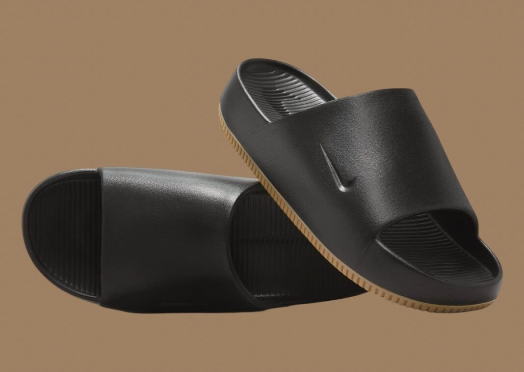 Nike Calm Slide, Nike - 耐克 Calm Slide "黑膠 "2024 年秋季發佈