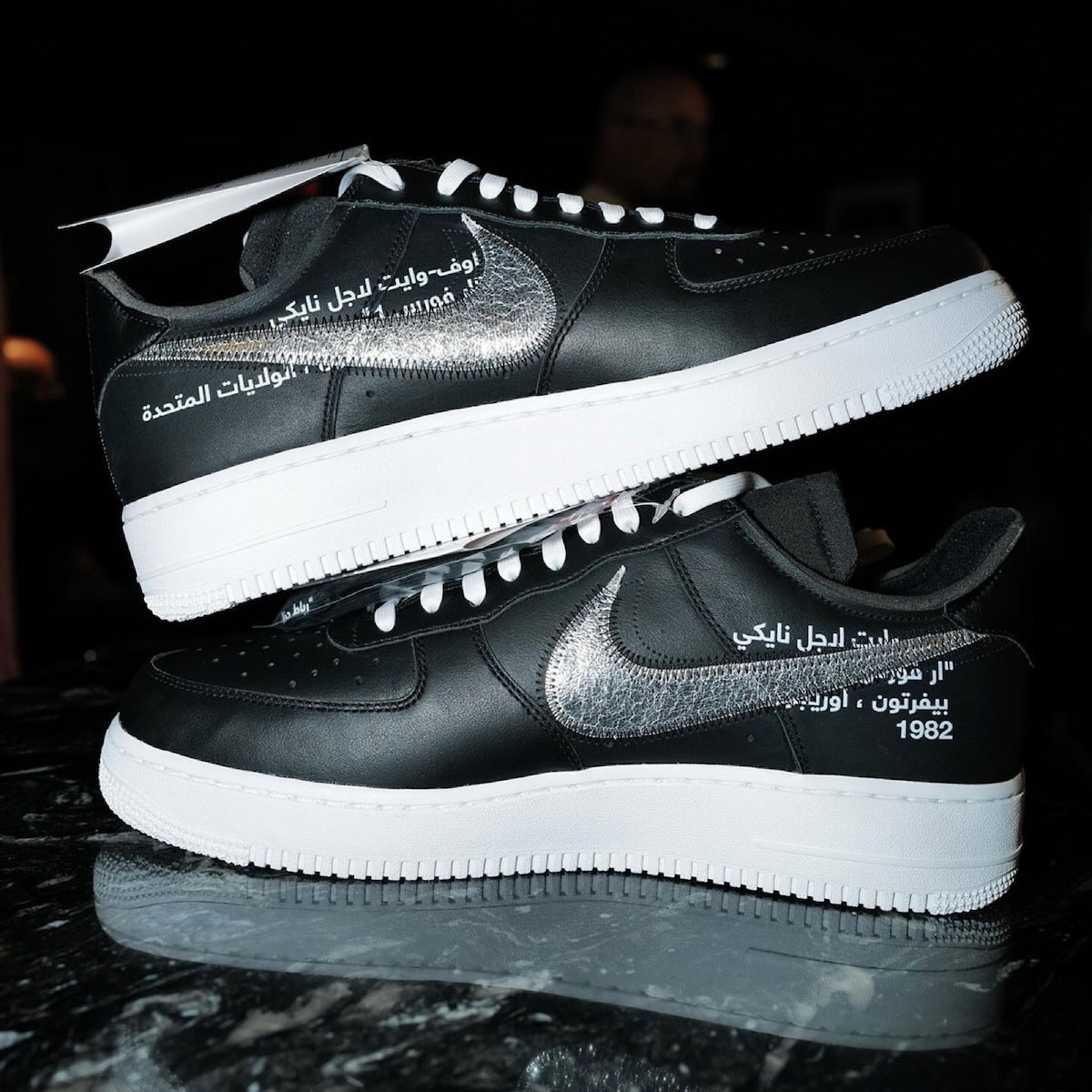 胖喬發佈帶有阿拉伯文字的 Off-White x Nike Air Force 1 Low OFF-WHITE x Nike Air Force 1 Low, Nike Air Force 1 Low, Nike Air Force 1, Fat Joe - 胖喬發佈帶有阿拉伯文字的 Off-White x Nike Air Force 1 Low