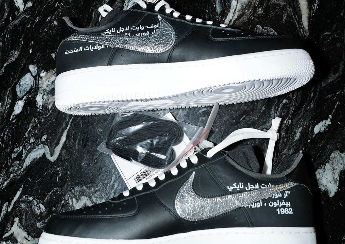 胖喬發佈帶有阿拉伯文字的 Off-White x Nike Air Force 1 Low OFF-WHITE x Nike Air Force 1 Low, Nike Air Force 1 Low, Nike Air Force 1, Fat Joe - 胖喬發佈帶有阿拉伯文字的 Off-White x Nike Air Force 1 Low
