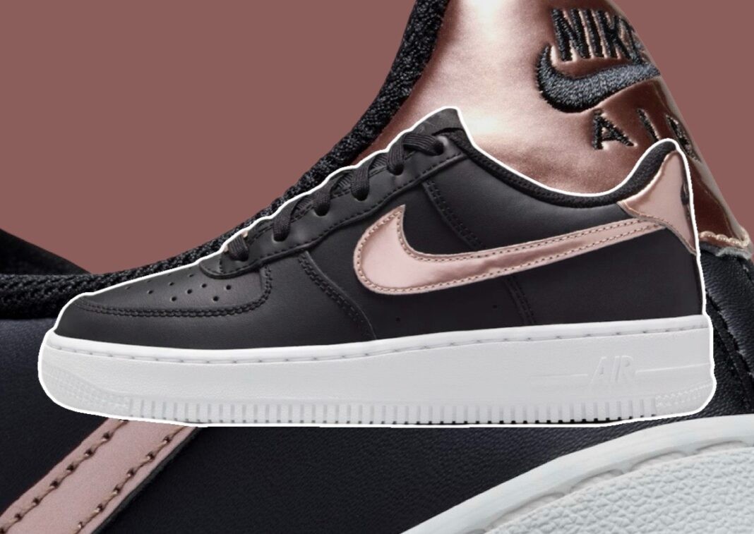 Nike Air Force 1 Low, Nike Air Force 1, Nike - 耐克 Air Force 1 低配版 "玫瑰金 Swoosh "將於 2024 年 11 月發佈