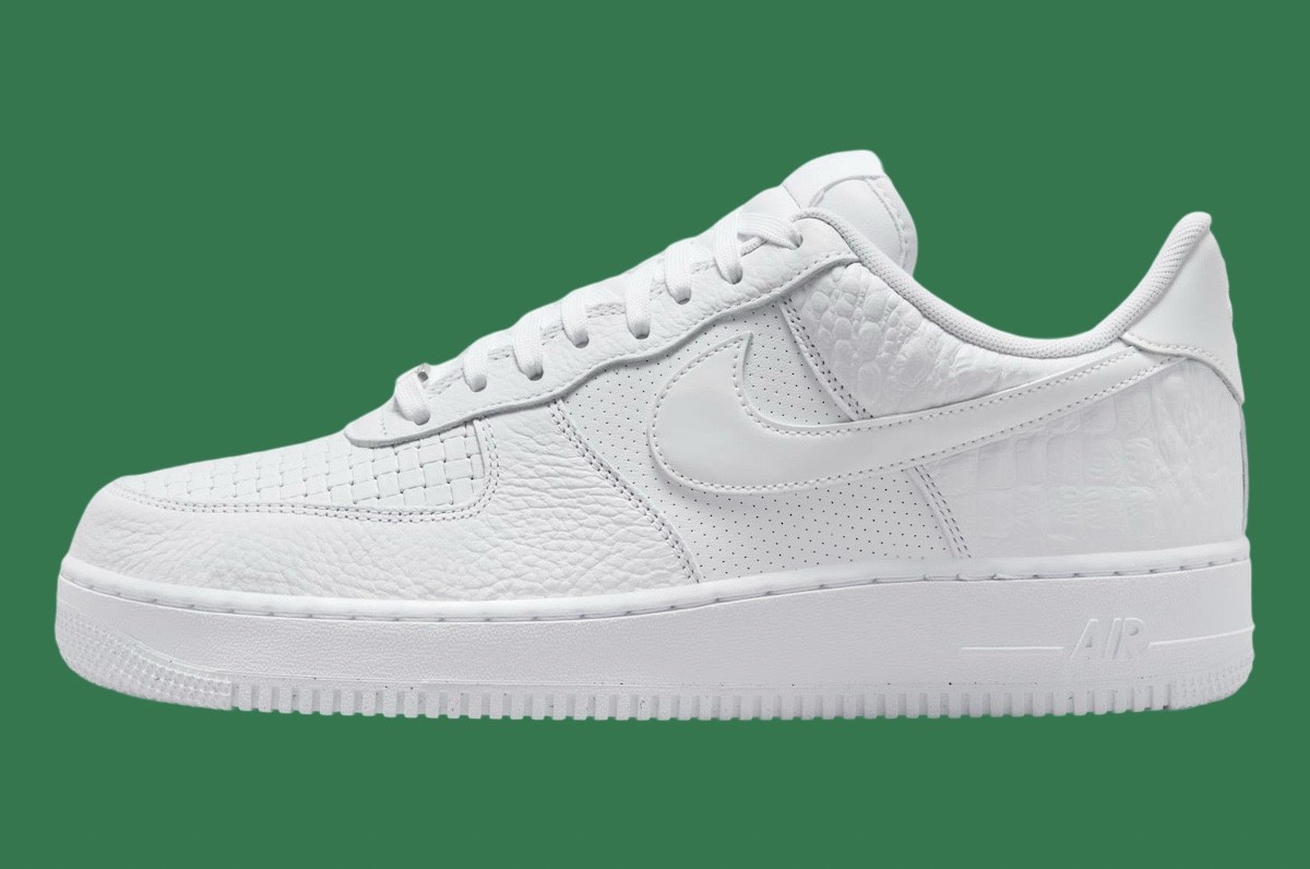 Nike Air Force 1 Low, Nike Air Force 1, Nike - 耐克發佈 2025 年春季混合印花全白 Air Force 1 低配版