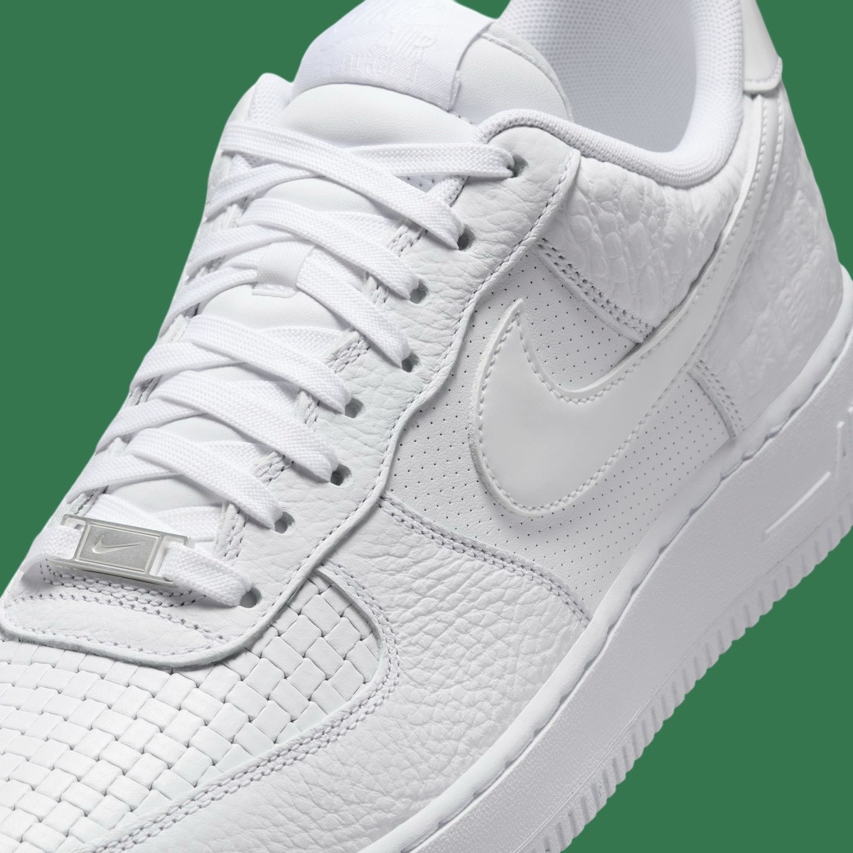 Nike Air Force 1 Low, Nike Air Force 1, Nike - 耐克發佈 2025 年春季混合印花全白 Air Force 1 低配版