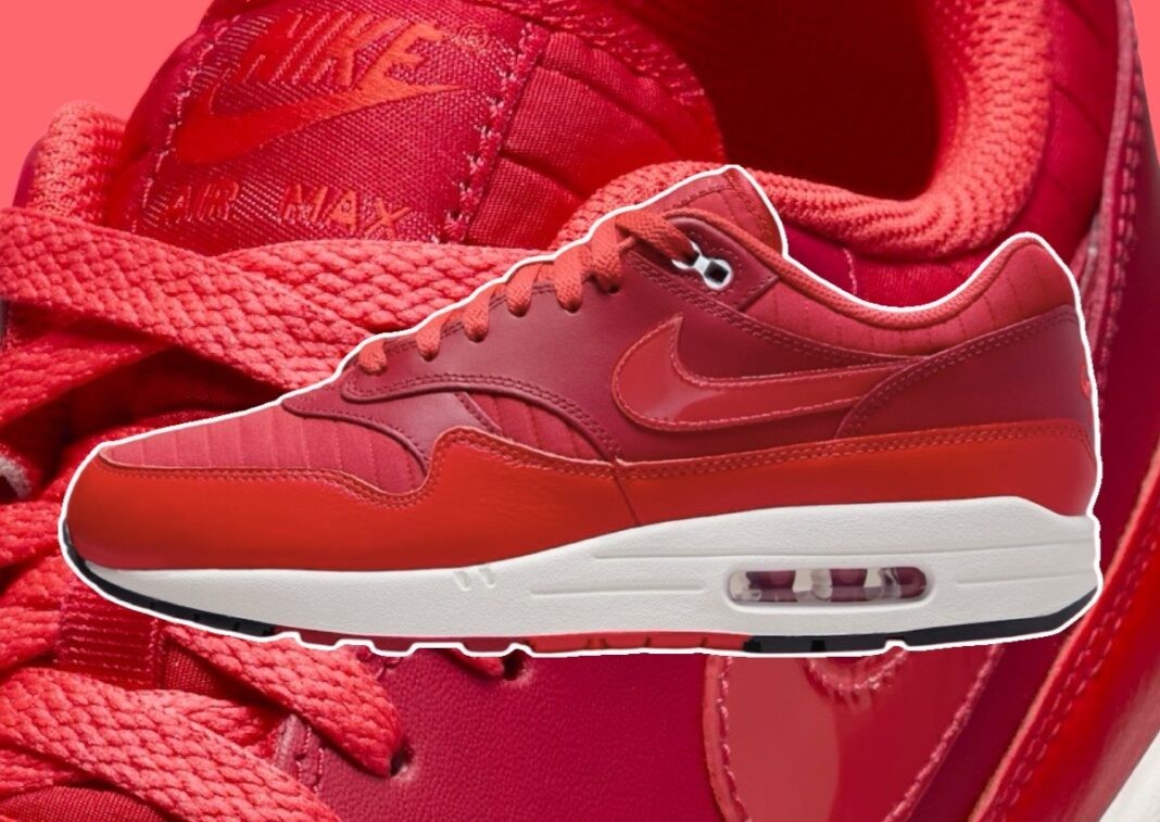 Nike Air Max 1, Nike Air Max, Nike - 2025 年情人節，耐克 Air Max 1 "運動紅 "完美登場