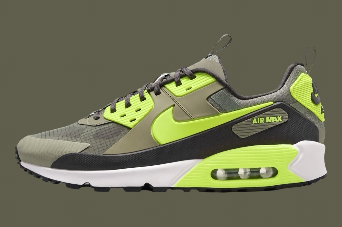 Nike Air Max 90, Nike Air Max, Nike - 耐克 Air Max 90 Drift "輕型陸軍/伏特 "2024 年假日發佈