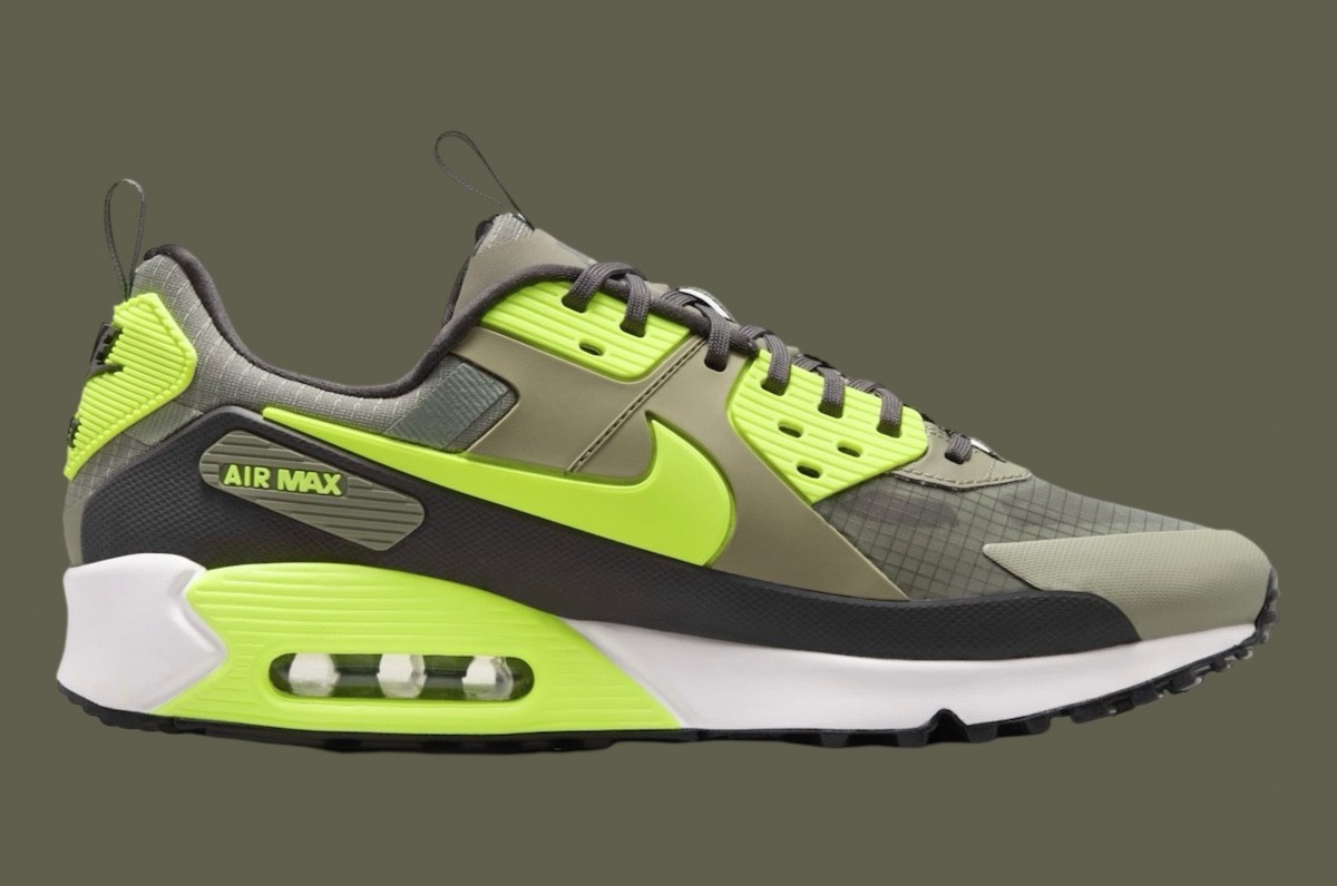 Nike Air Max 90, Nike Air Max, Nike - 耐克 Air Max 90 Drift "輕型陸軍/伏特 "2024 年假日發佈