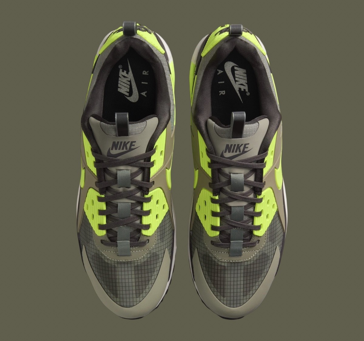 Nike Air Max 90, Nike Air Max, Nike - 耐克 Air Max 90 Drift "輕型陸軍/伏特 "2024 年假日發佈