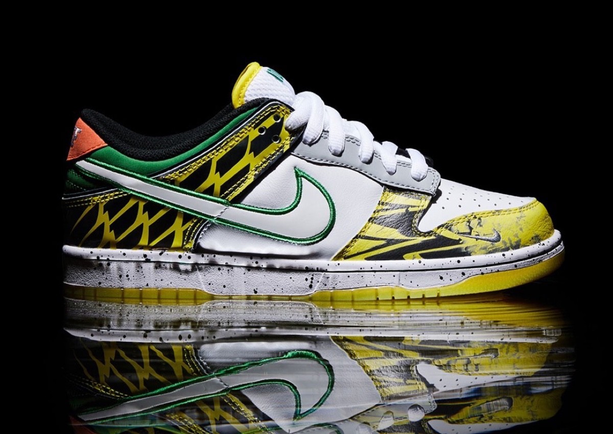 Oregon Ducks, Nike Dunk Low, Nike, GOAT, Flight Club - 耐克 Dunk Low "What The Duck" 通過 Flight Club 在線抽獎發佈