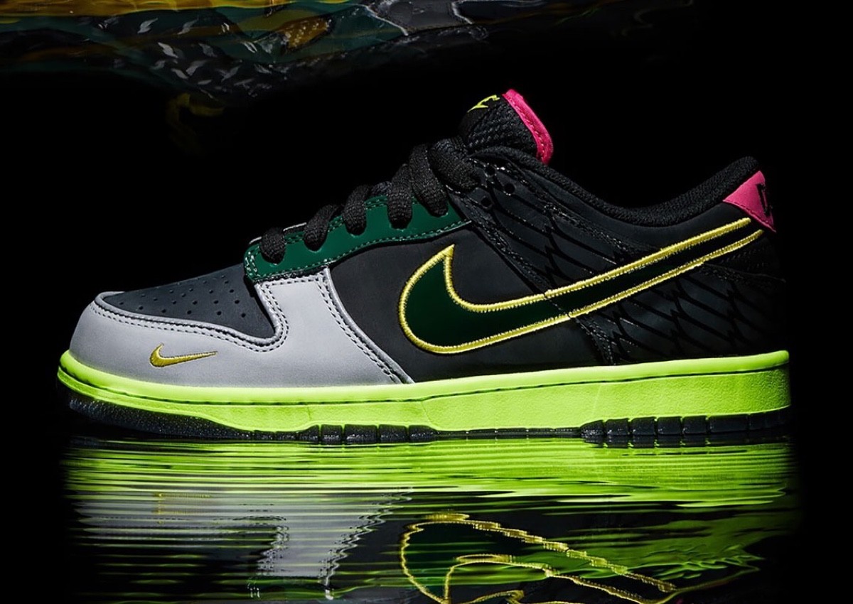 Oregon Ducks, Nike Dunk Low, Nike, GOAT, Flight Club - 耐克 Dunk Low "What The Duck" 通過 Flight Club 在線抽獎發佈