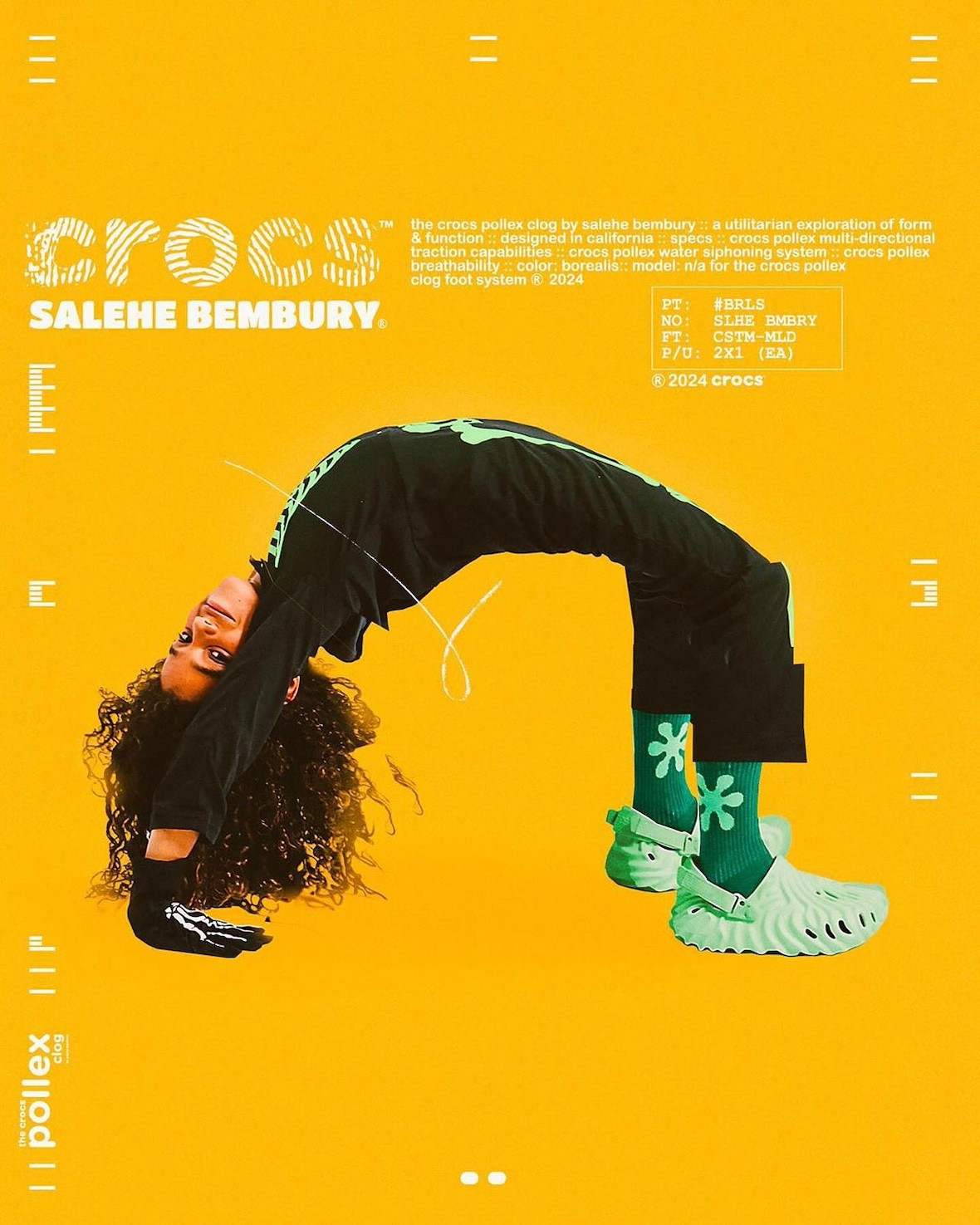 Salehe Bembury, Crocs, ANTA - Salehe Bembury x Crocs Pollex Clog "Manta "和 "Borealis" 2024 年 10 月發佈