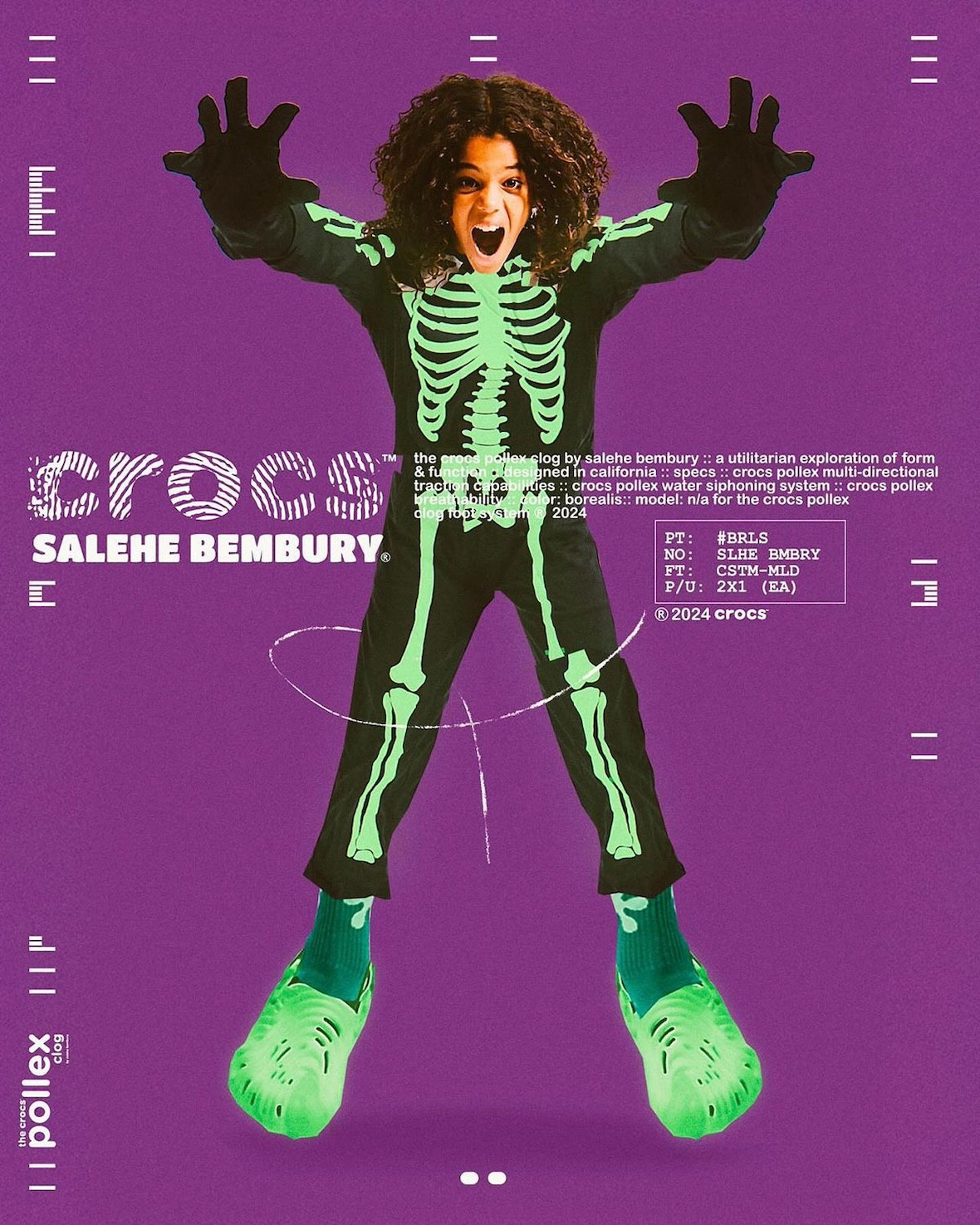 Salehe Bembury, Crocs, ANTA - Salehe Bembury x Crocs Pollex Clog "Manta "和 "Borealis" 2024 年 10 月發佈