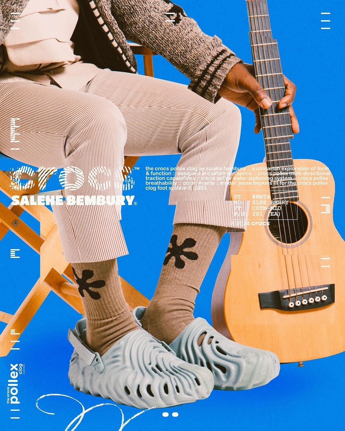 Salehe Bembury, Crocs, ANTA - Salehe Bembury x Crocs Pollex Clog "Manta "和 "Borealis" 2024 年 10 月發佈