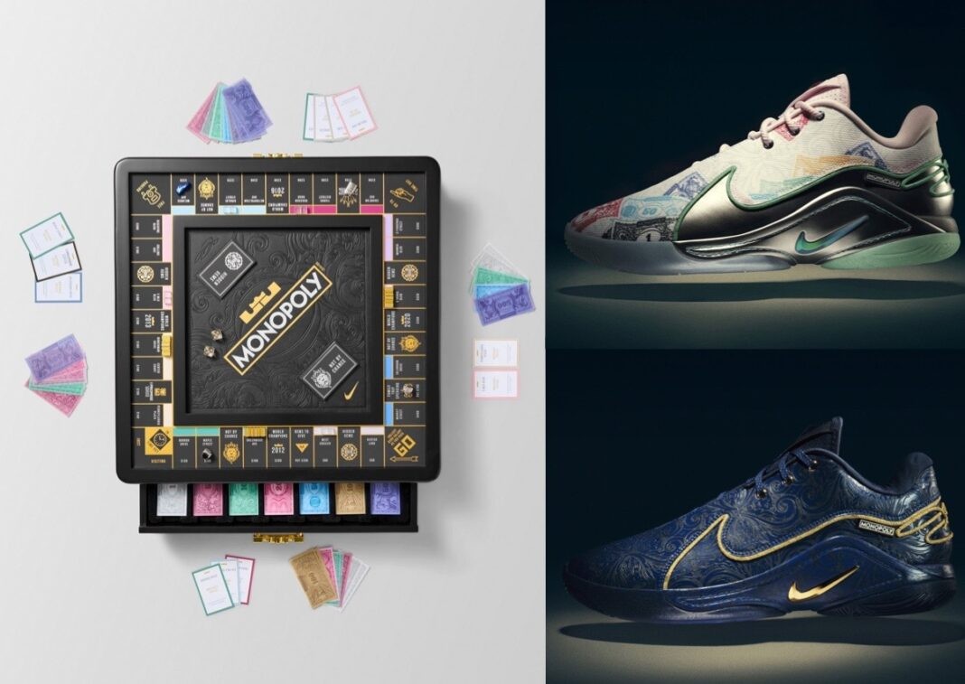 Nike LeBron 22, Nike, Monopoly - 耐克推出大富翁勒布朗 22 和獨家孩之寶游戲套裝