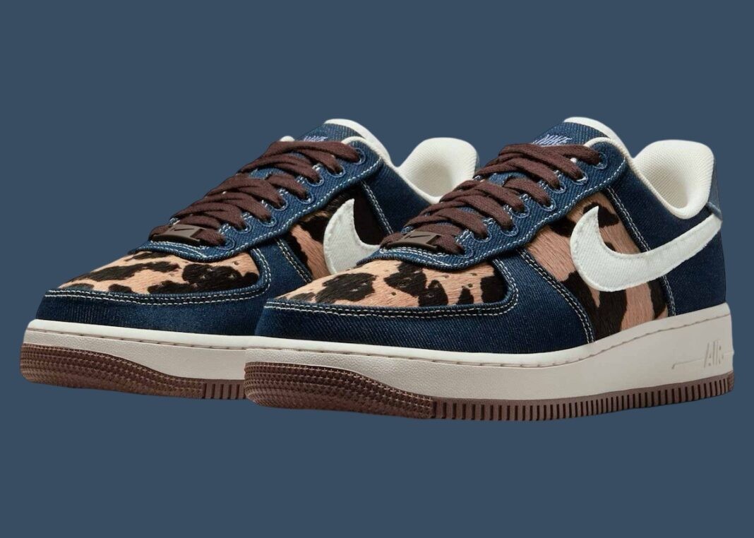 Nike Air Force 1 Low, Nike Air Force 1, Nike - 耐克空軍一號低配版 "獵豹/藍色牛仔布 "2025 年春季發佈