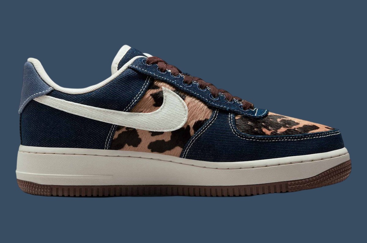 Nike Air Force 1 Low, Nike Air Force 1, Nike - 耐克空軍一號低配版 "獵豹/藍色牛仔布 "2025 年春季發佈