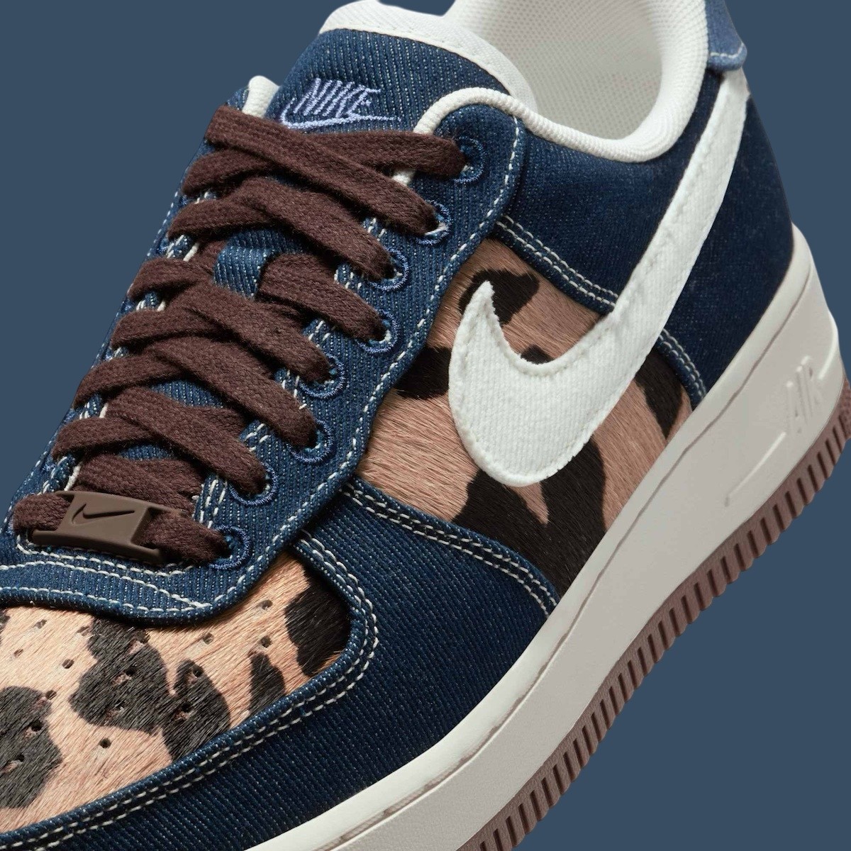 Nike Air Force 1 Low, Nike Air Force 1, Nike - 耐克空軍一號低配版 "獵豹/藍色牛仔布 "2025 年春季發佈