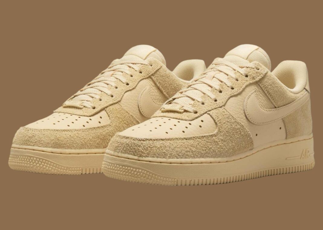 Nike Air Force 1 Low, Nike Air Force 1, Nike - 耐克空軍一號低配版 "淡香草色 "採用色調簡約主義