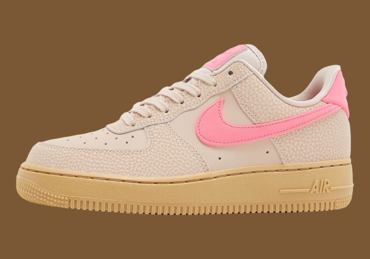 Nike Air Force 1 Low, Nike Air Force 1, Nike - 耐克 Air Force 1 低配版 "米黃/粉紅 "2025 年春季發佈