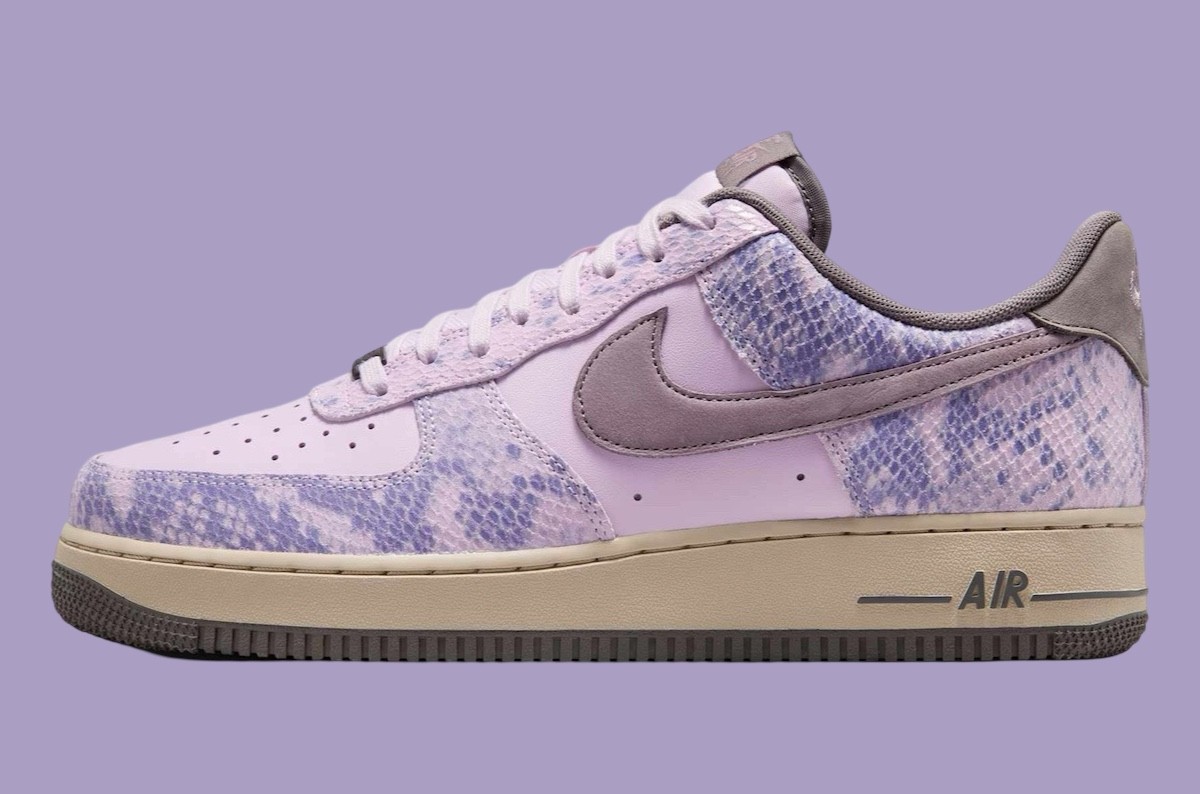 Nike Air Force 1 Low, Nike Air Force 1, Nike - 耐克 Air Force 1 Low "紫蛇 "2025 年春季發佈