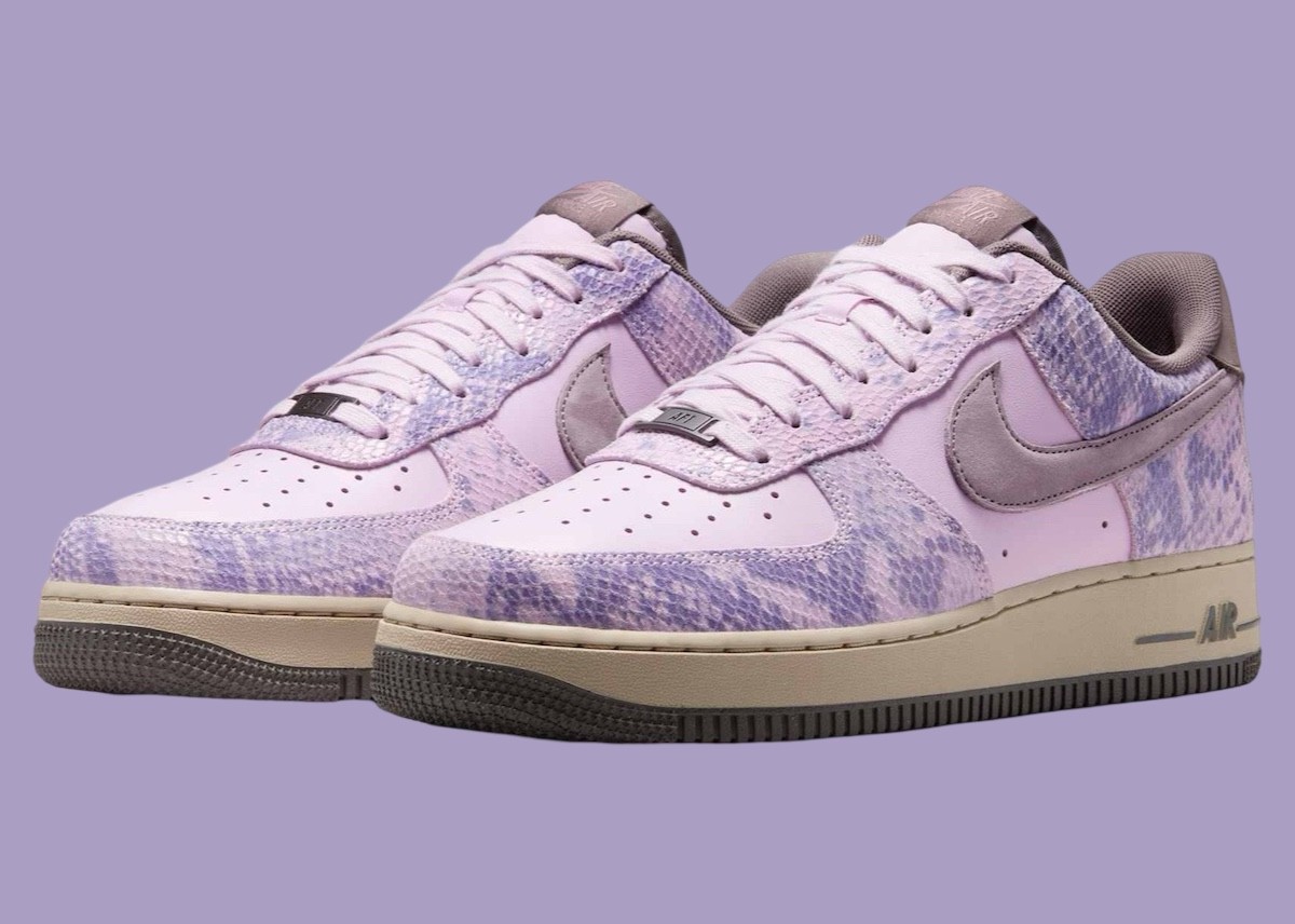 Nike Air Force 1 Low, Nike Air Force 1, Nike - 耐克 Air Force 1 Low "紫蛇 "2025 年春季發佈