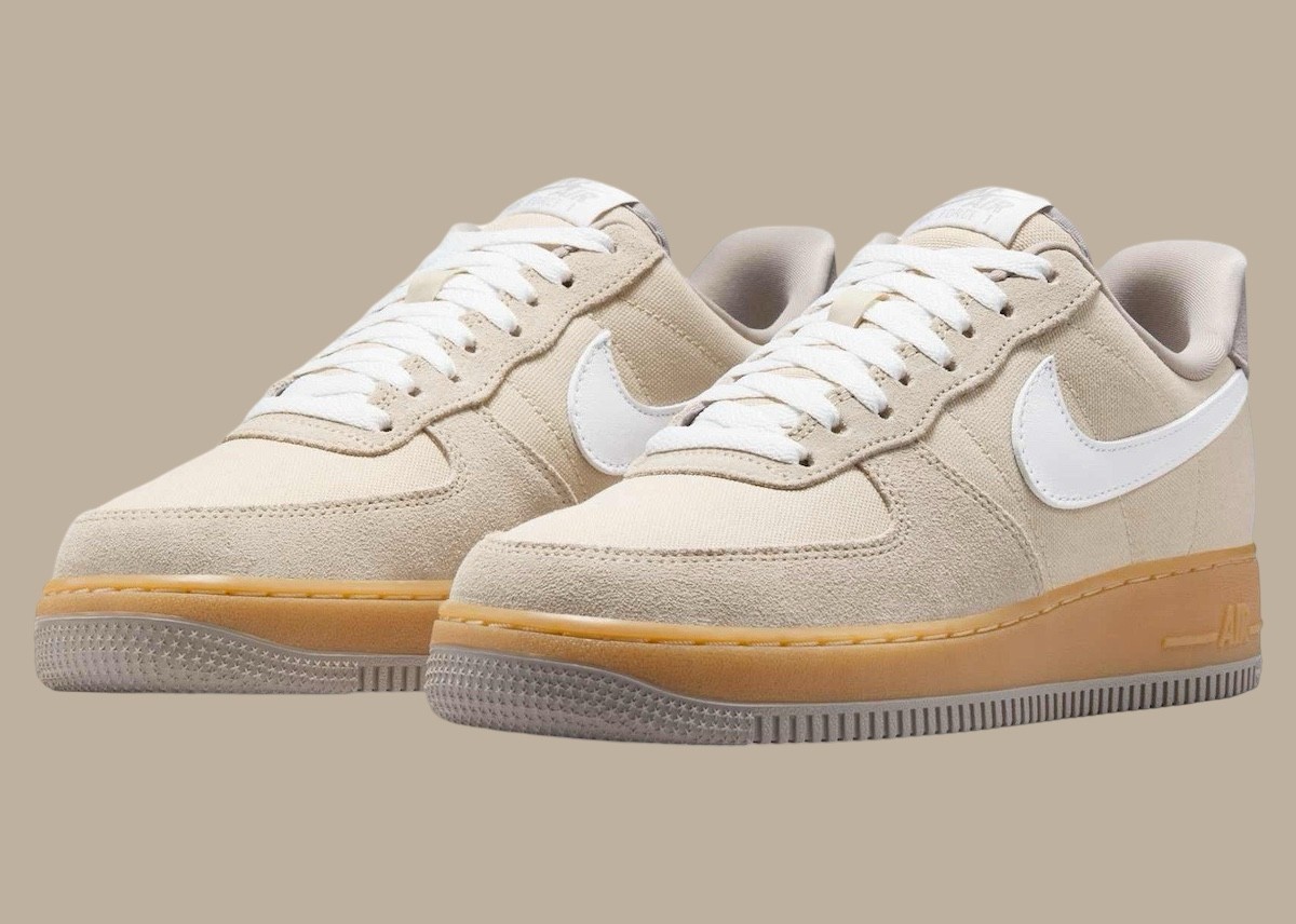 Nike Air Force 1 Low, Nike Air Force 1, Nike - 耐克空軍一號低配版 "麂皮和帆布 "2025 年春季發佈