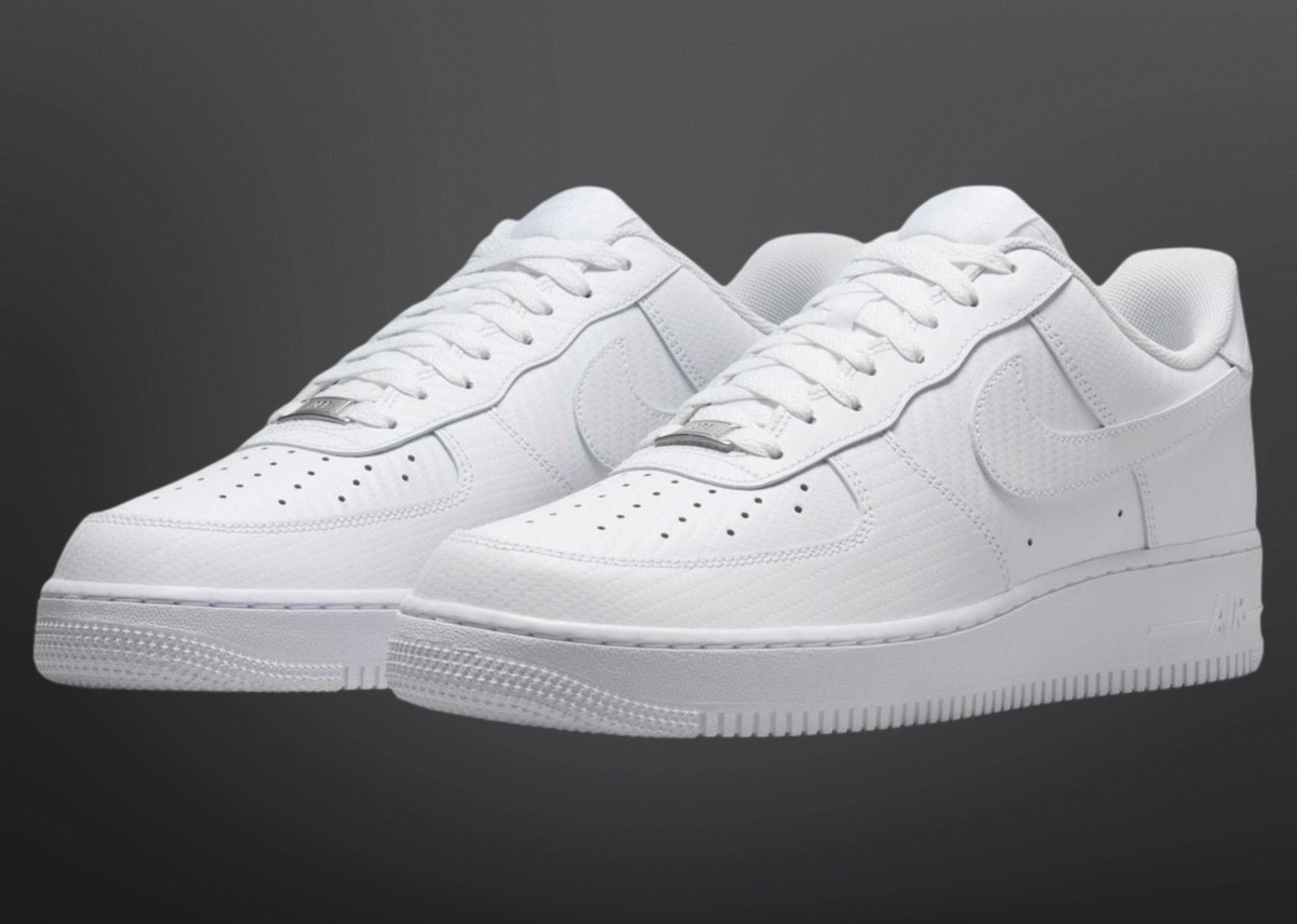 Nike Air Force 1 Low, Nike Air Force 1, Nike - 耐克 Air Force 1 Low "白色碳纖維 "2025 年春季發佈