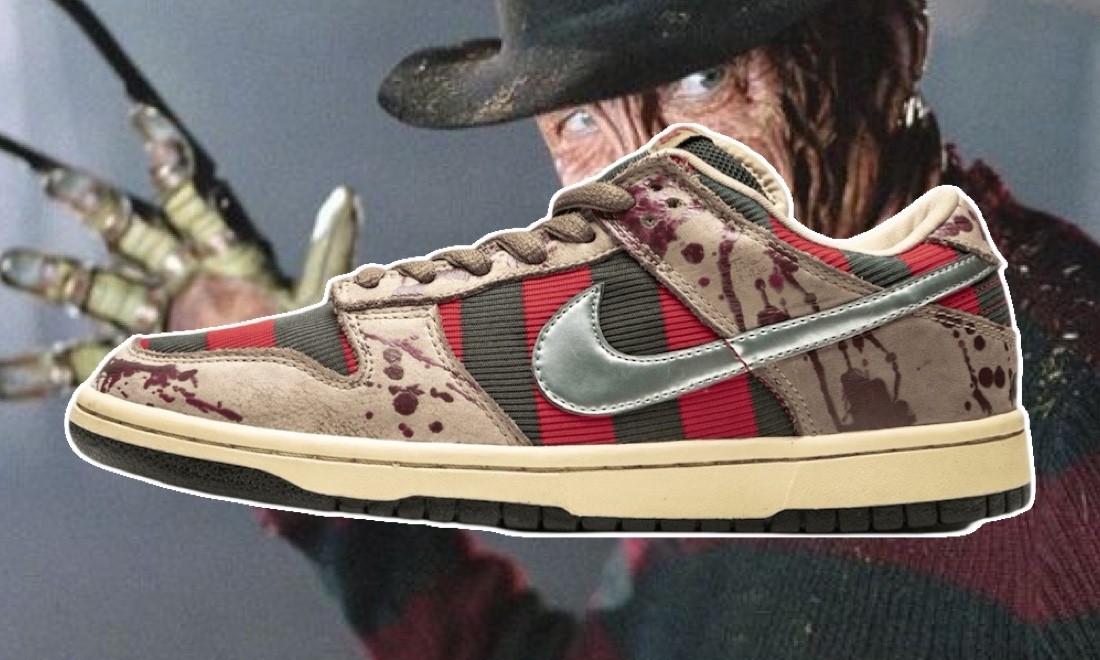 Nike SB Dunk Low Freddy Krueger, Nike SB Dunk Low, Nike - 為什麼耐克 SB Dunk Low "Freddy Krueger" 是萬聖節的終極聖杯球鞋？