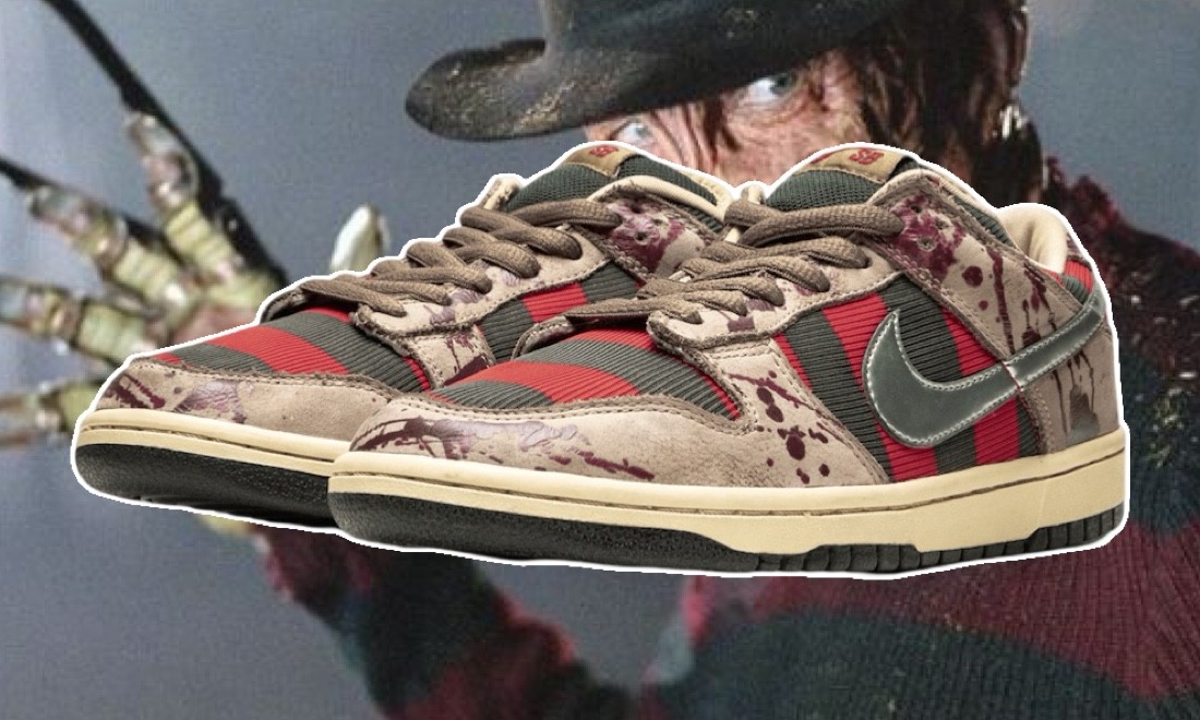 Nike SB Dunk Low Freddy Krueger, Nike SB Dunk Low, Nike - 為什麼耐克 SB Dunk Low "Freddy Krueger" 是萬聖節的終極聖杯球鞋？