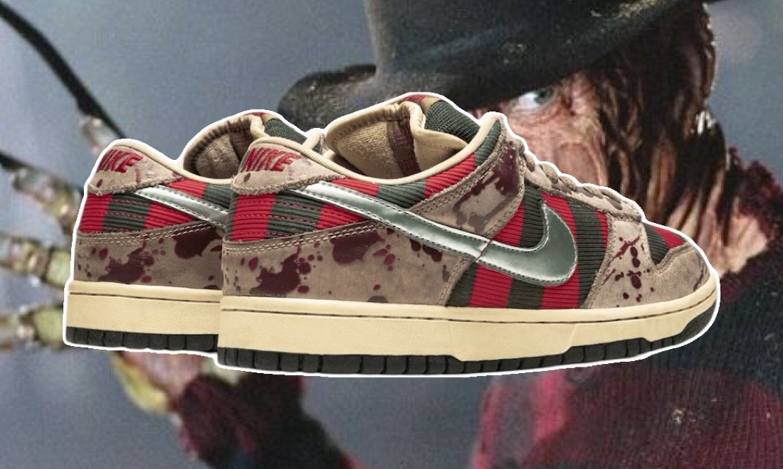 Nike SB Dunk Low Freddy Krueger, Nike SB Dunk Low, Nike - 為什麼耐克 SB Dunk Low "Freddy Krueger" 是萬聖節的終極聖杯球鞋？