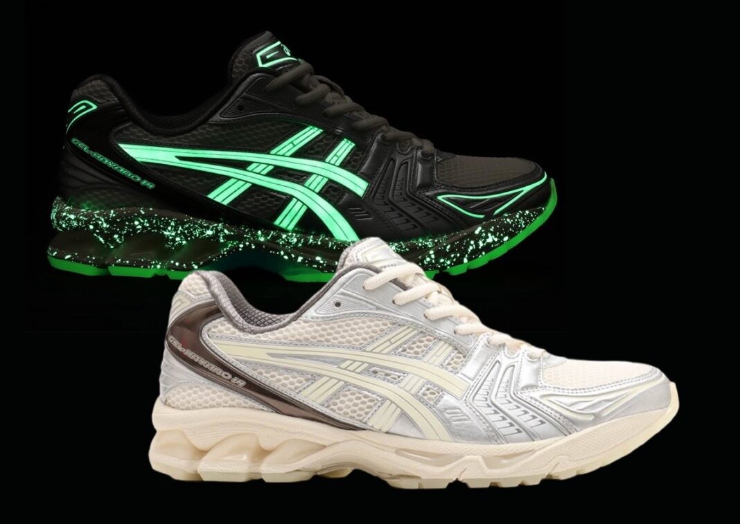 atmos, Asics Gel Kayano, asics - atmos x ASICS Gel-Kayano 14 "Yakoutake "在黑暗中發光