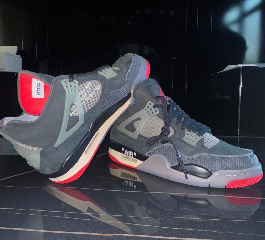 Virgil Abloh, Off-White x Air Jordan 4, Air Jordan 4 Bred, Air Jordan 4 - 胖喬分享 Off-White x Air Jordan 4 "Bred "系列