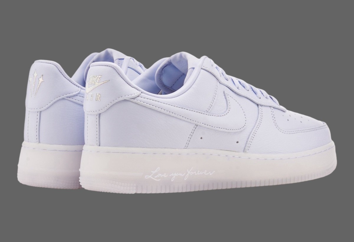 NOCTA, Nike Air Force 1 Low, Nike Air Force 1 - 德雷克的 NOCTA x 耐克 Air Force 1 Low "Palest Purple" 將於 2024 年 12 月發佈