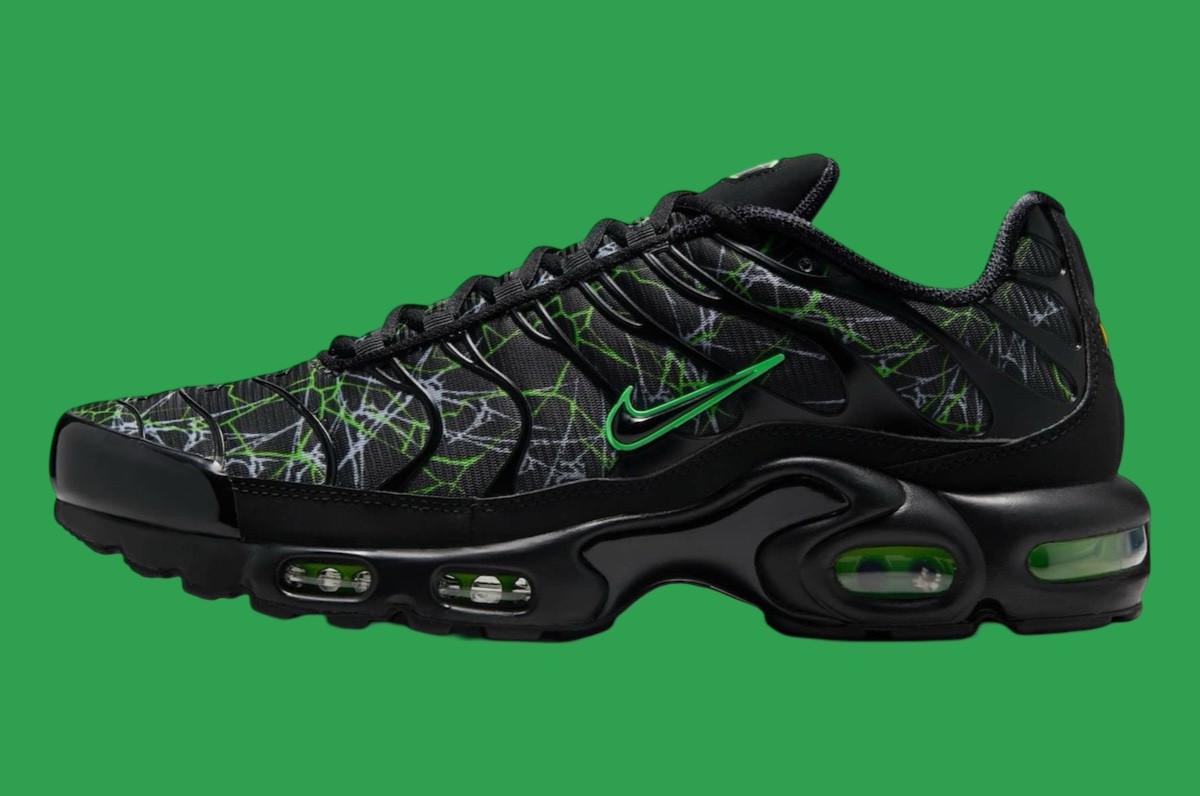 Nike Air Max Plus, Nike Air Max, Nike - 耐克 Air Max Plus "黑/綠罷工 "2025 年春季發佈