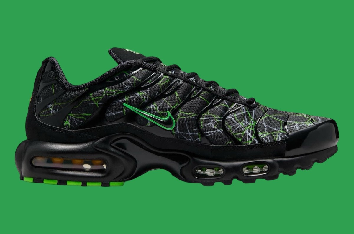 Nike Air Max Plus, Nike Air Max, Nike - 耐克 Air Max Plus "黑/綠罷工 "2025 年春季發佈