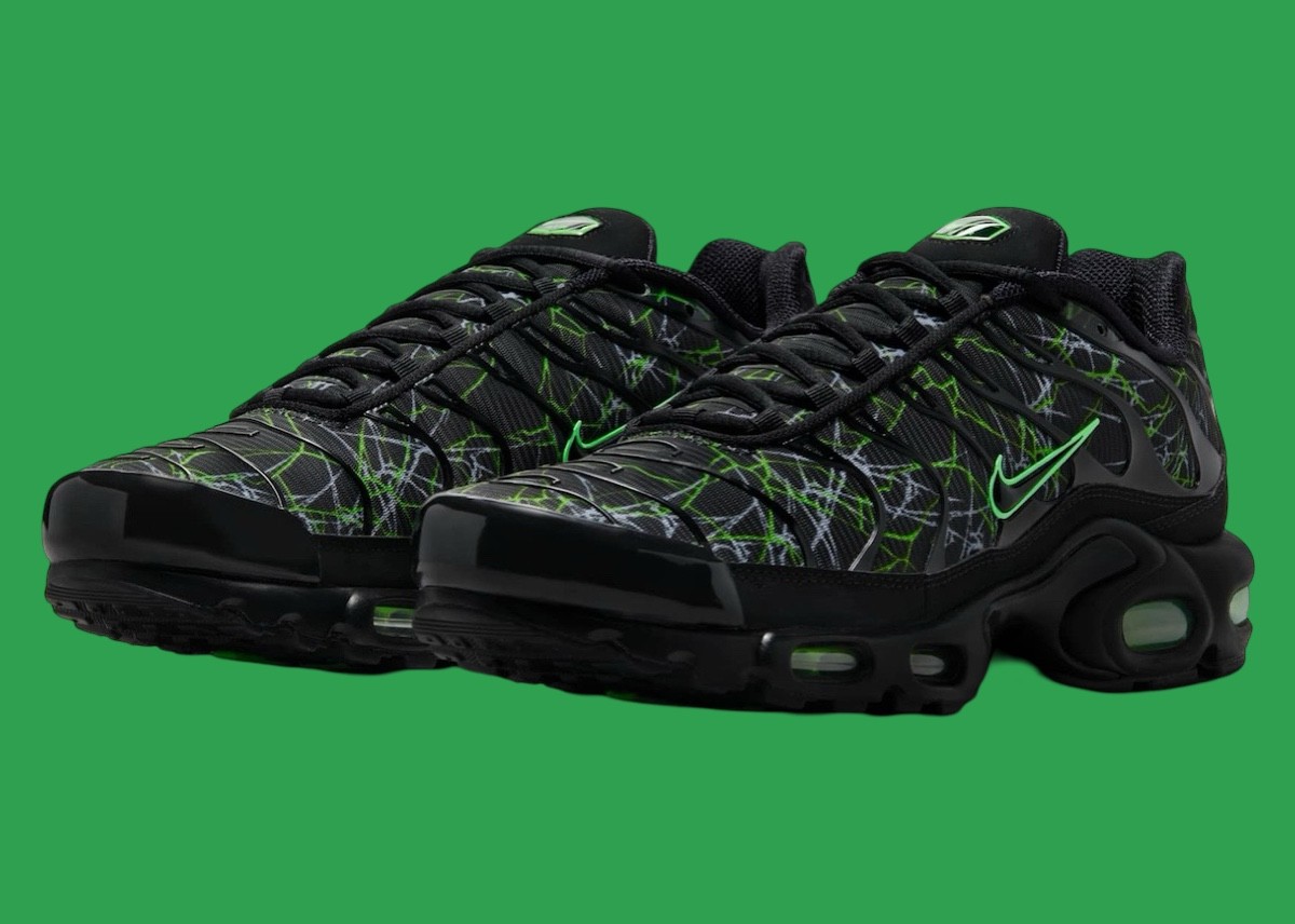 Nike Air Max Plus, Nike Air Max, Nike - 耐克 Air Max Plus "黑/綠罷工 "2025 年春季發佈