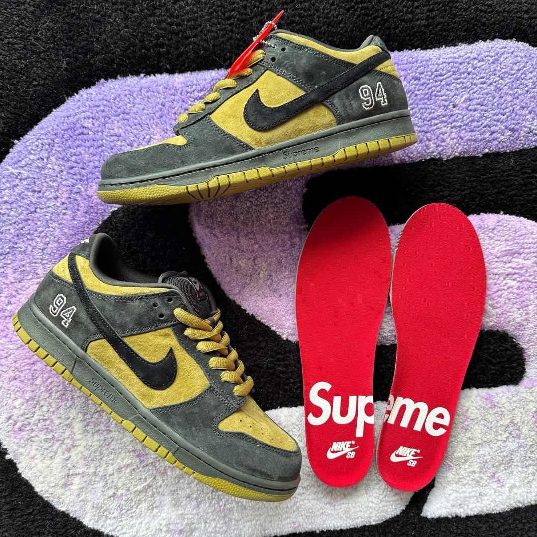 Supreme, Nike SB Dunk Low, Nike SB, Nike - Supreme x Nike SB Dunk Low "Camper Green" 2025 年春季發佈