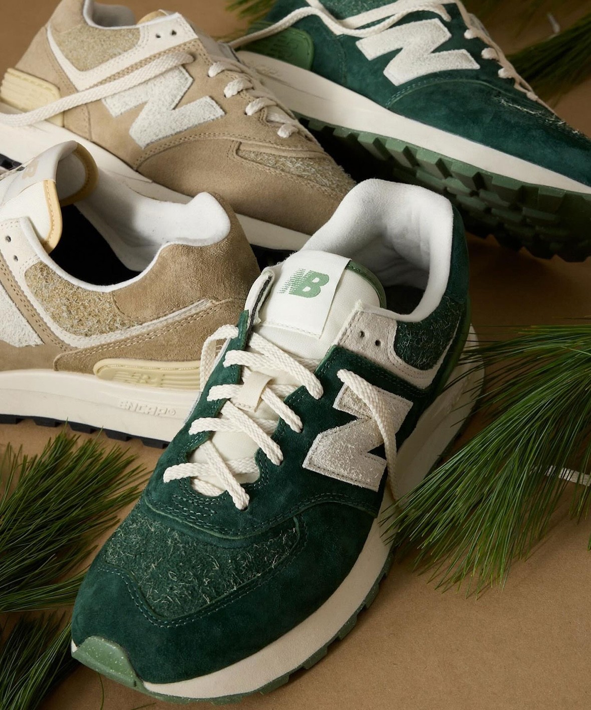 Todd Snyder, New Balance 574, New Balance - Todd Snyder 發佈獨家 New Balance 574 Legacy "羊皮紙與松樹 "套裝