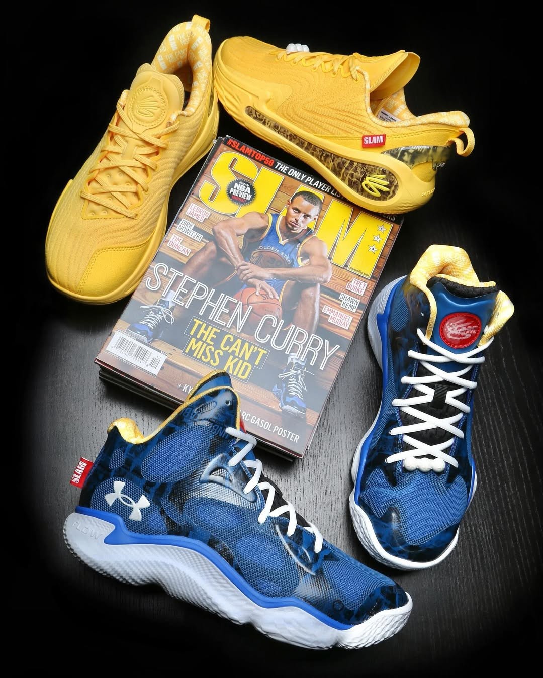 Under Armour, Curry 12 - 為慶祝斯蒂芬-庫里首次登上雜志封面，《SLAM》特別推出 UA 庫里套裝