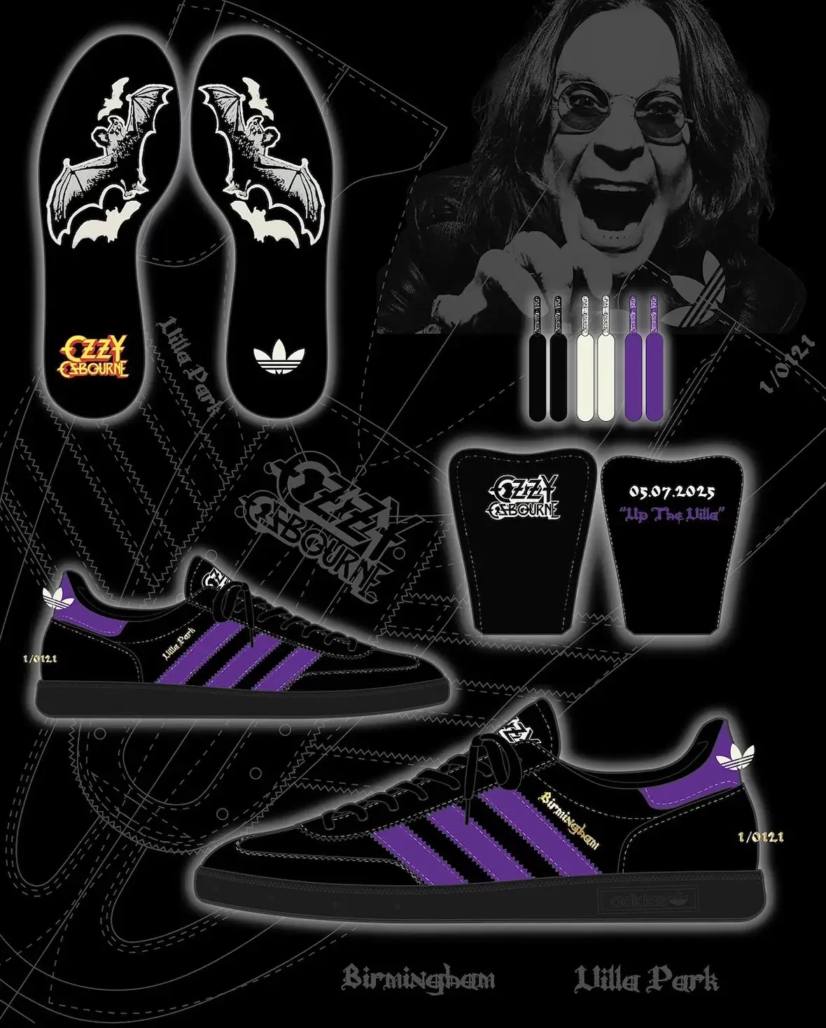 阿迪達斯推出伯明翰紀念鞋,向奧茲-奧斯本的最後一場演唱會致敬 adidas - 阿迪達斯推出伯明翰紀念鞋,向奧茲-奧斯本的最後一場演唱會致敬