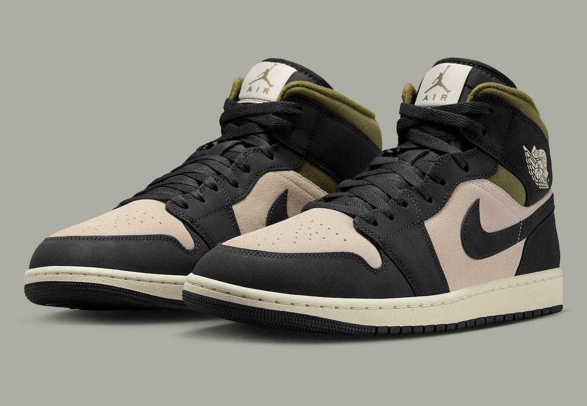 Air Jordan 1 Mid SE 採用帆布和牛皮材質大修 Air Jordan 1 Mid, Air Jordan 1, Air Jordan - Air Jordan 1 Mid SE 採用帆布和牛皮材質大修