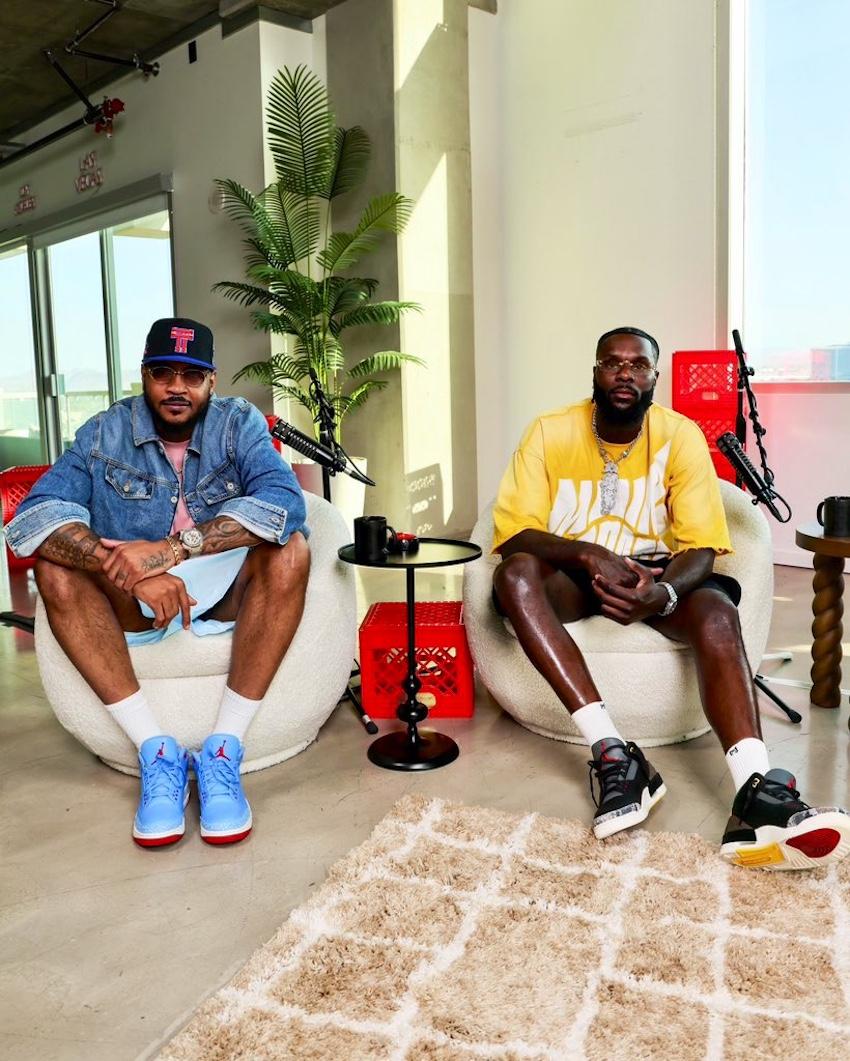 卡梅隆-安東尼首次推出芝加哥國旗顏色的 Air Jordan 3 PE Carmelo Anthony, Air Jordan 3, Air Jordan - 卡梅隆-安東尼首次推出芝加哥國旗顏色的 Air Jordan 3 PE