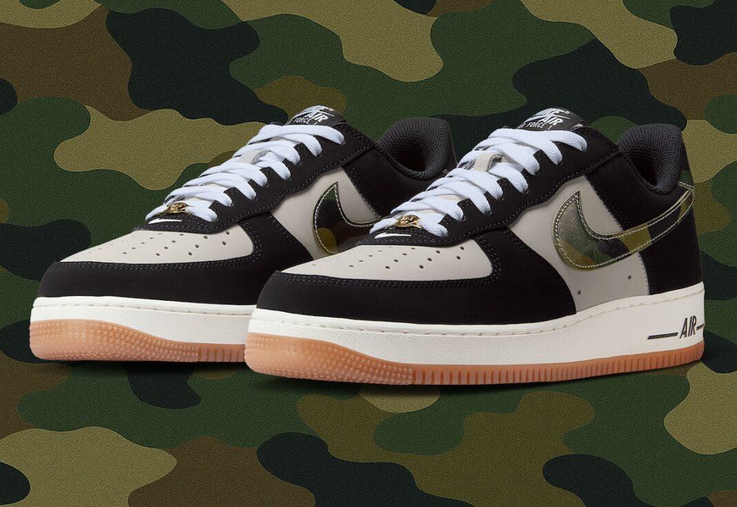 Nike Air Force 1 Low, Nike Air Force 1, Nike - 耐克空軍一號低配版 "迷彩嗖影 "現已上市（2025 年 7 月）