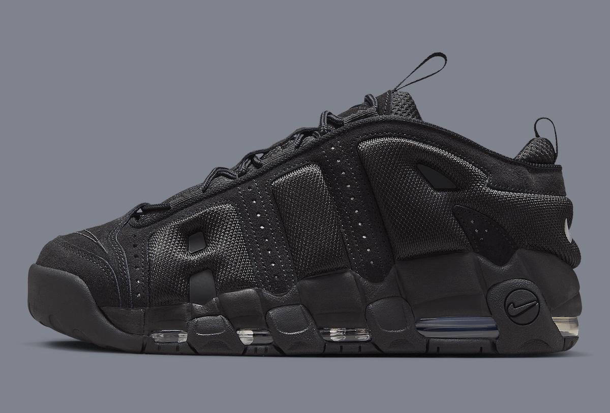 2025 年秋季,耐克 Air More Uptempo Low 採用 "三重黑 "配色 Nike Air More Uptempo, Nike - 2025 年秋季,耐克 Air More Uptempo Low 採用 "三重黑 "配色