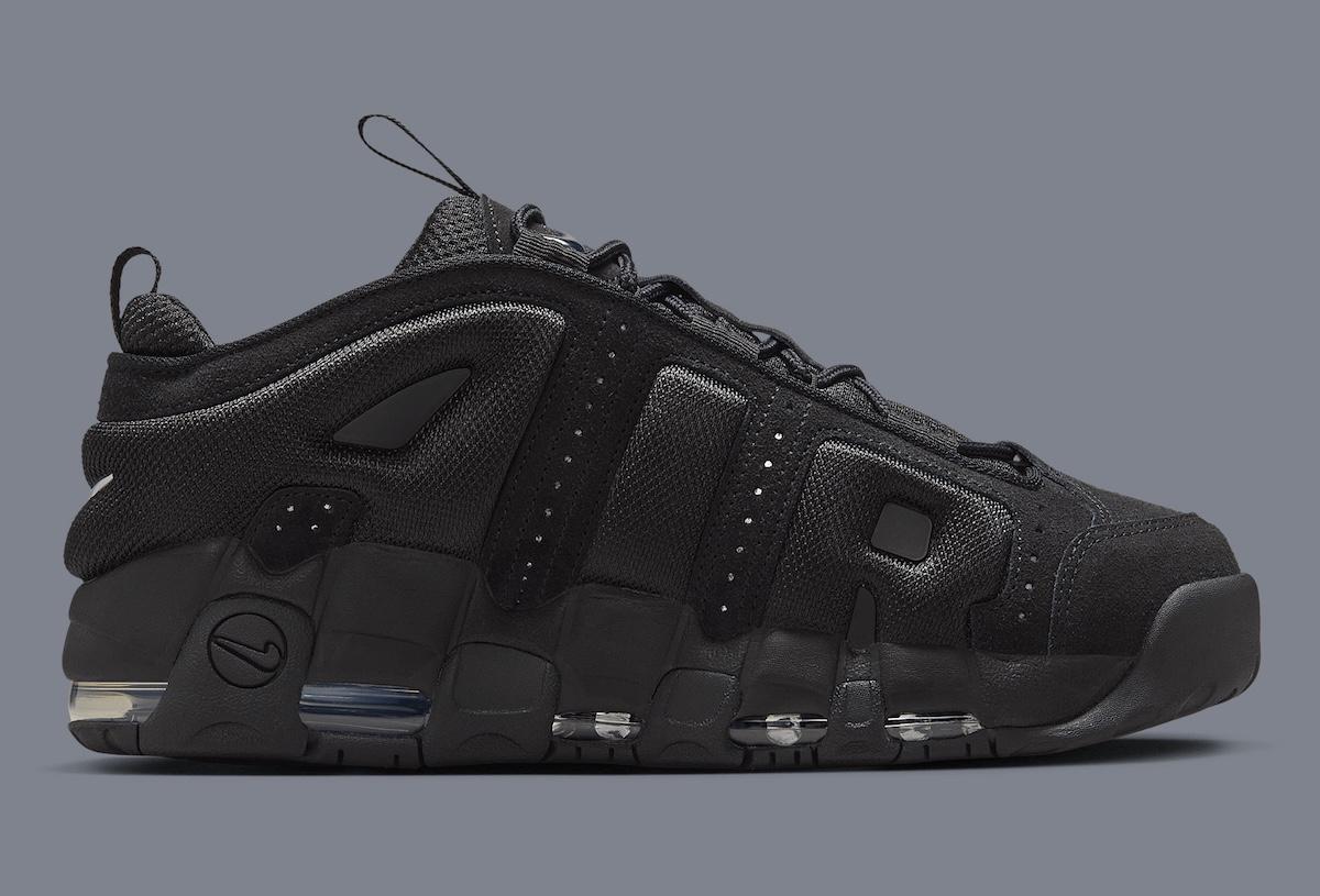 2025 年秋季,耐克 Air More Uptempo Low 採用 "三重黑 "配色 Nike Air More Uptempo, Nike - 2025 年秋季,耐克 Air More Uptempo Low 採用 "三重黑 "配色