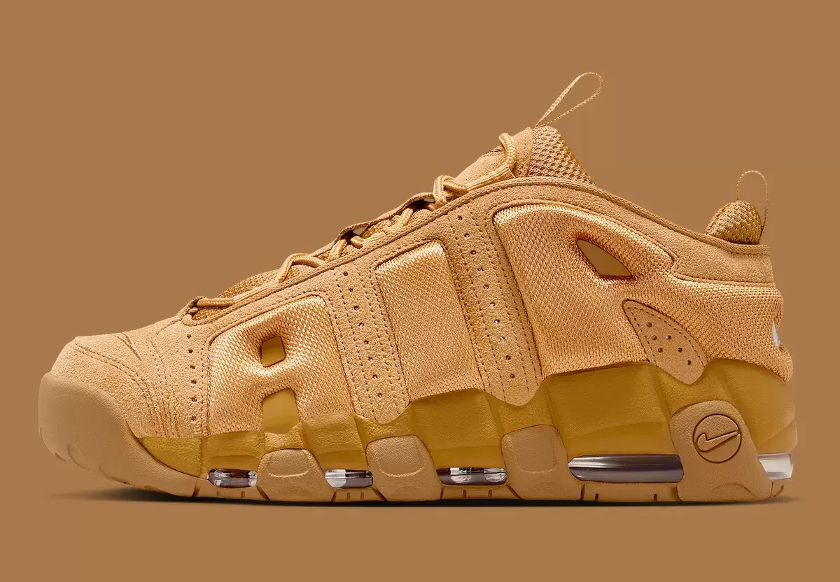 Nike Air More Uptempo, Nike - 耐克 Air More Uptempo Low 採用亞麻-重麥外觀