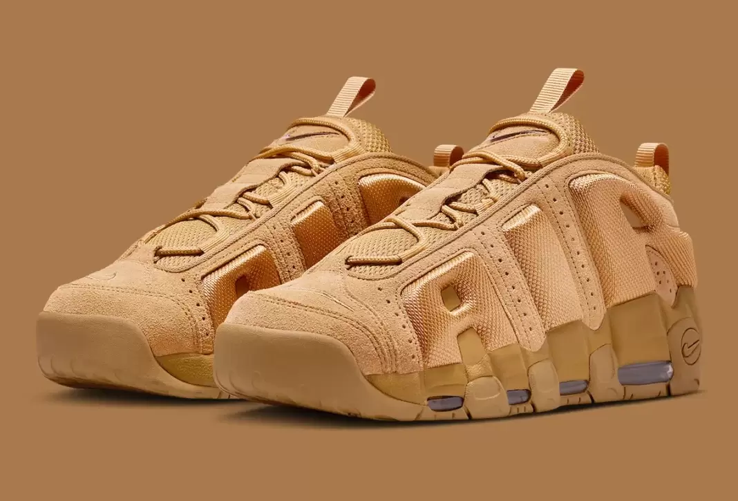 Nike Air More Uptempo, Nike - 耐克 Air More Uptempo Low 採用亞麻-重麥外觀
