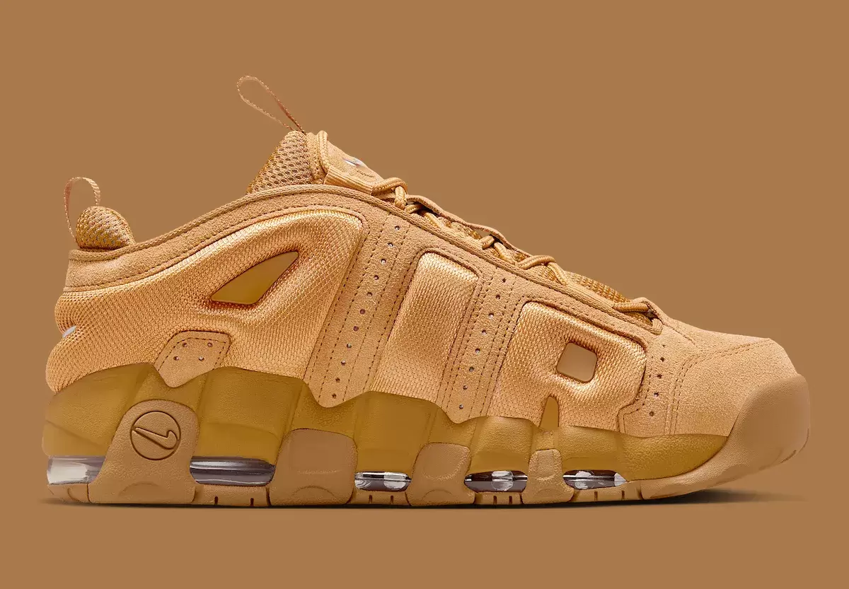 Nike Air More Uptempo, Nike - 耐克 Air More Uptempo Low 採用亞麻-重麥外觀