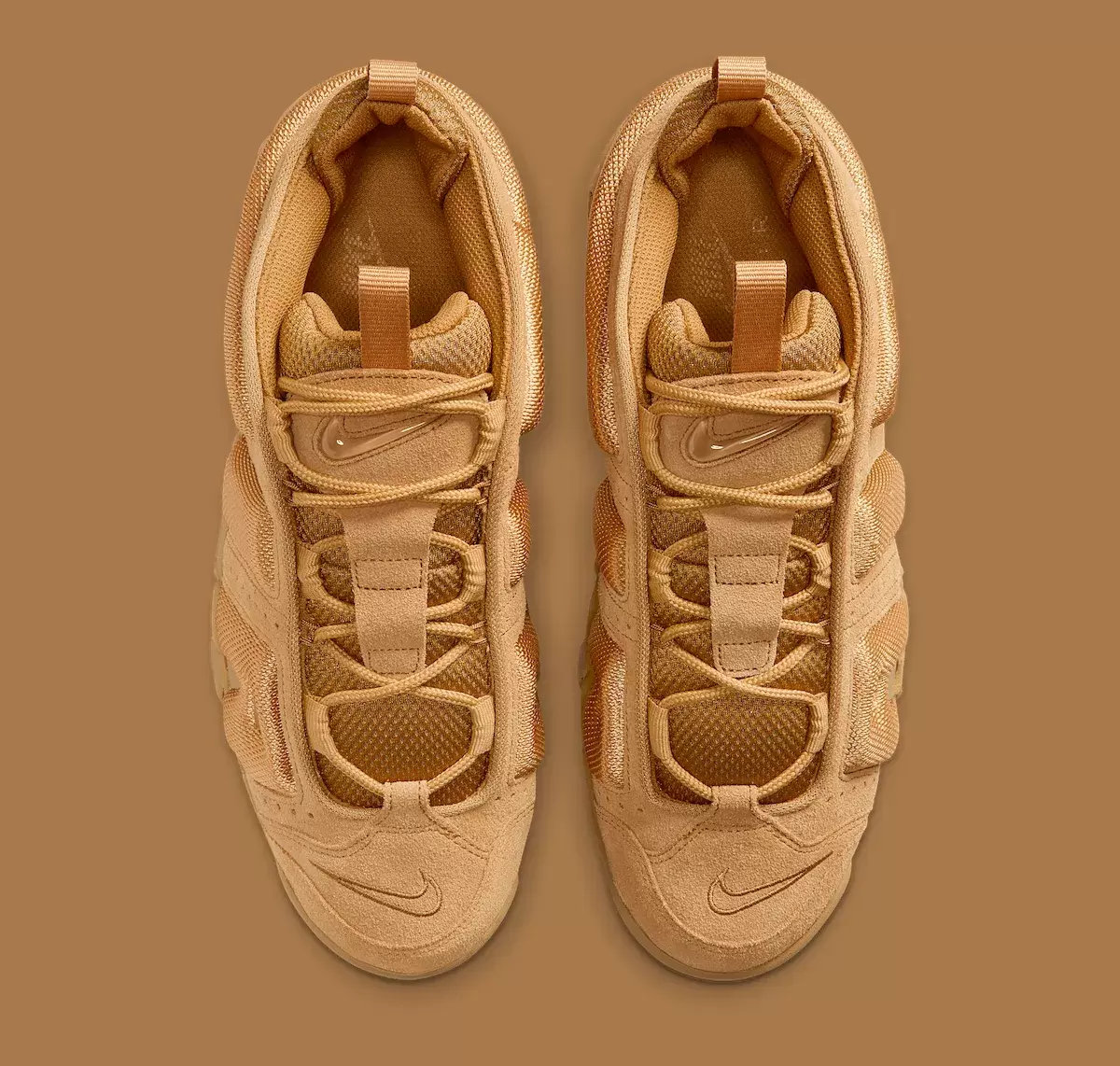 Nike Air More Uptempo, Nike - 耐克 Air More Uptempo Low 採用亞麻-重麥外觀
