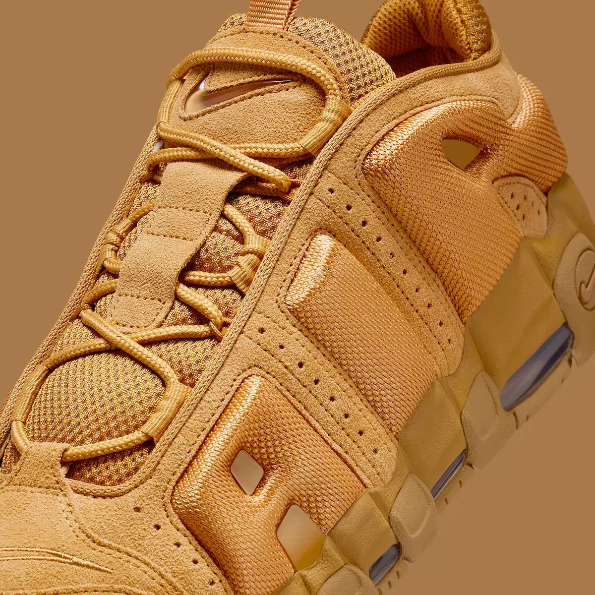 Nike Air More Uptempo, Nike - 耐克 Air More Uptempo Low 採用亞麻-重麥外觀