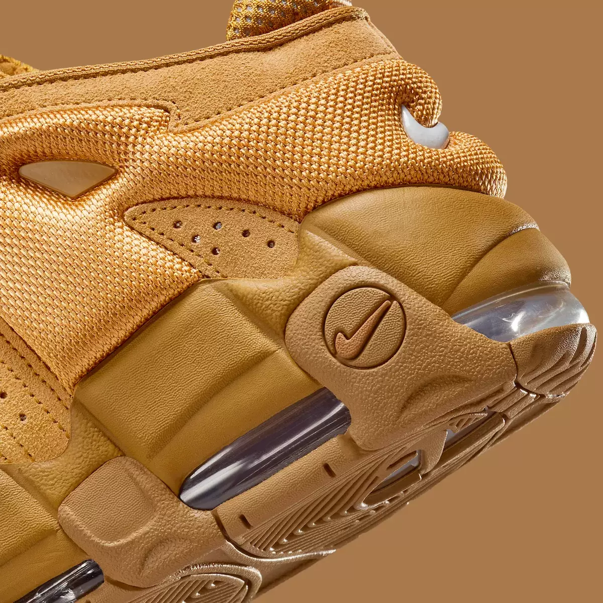 Nike Air More Uptempo, Nike - 耐克 Air More Uptempo Low 採用亞麻-重麥外觀