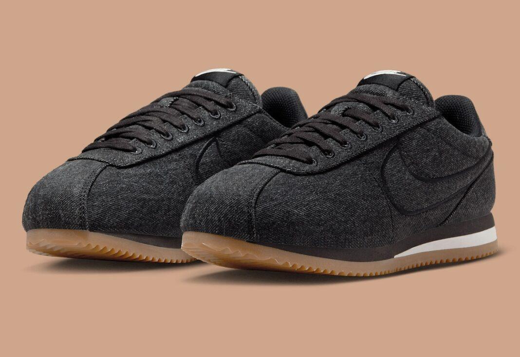 Nike Cortez, Nike - 耐克 Cortez 採用黑色牛仔面料，盡顯時尚品味
